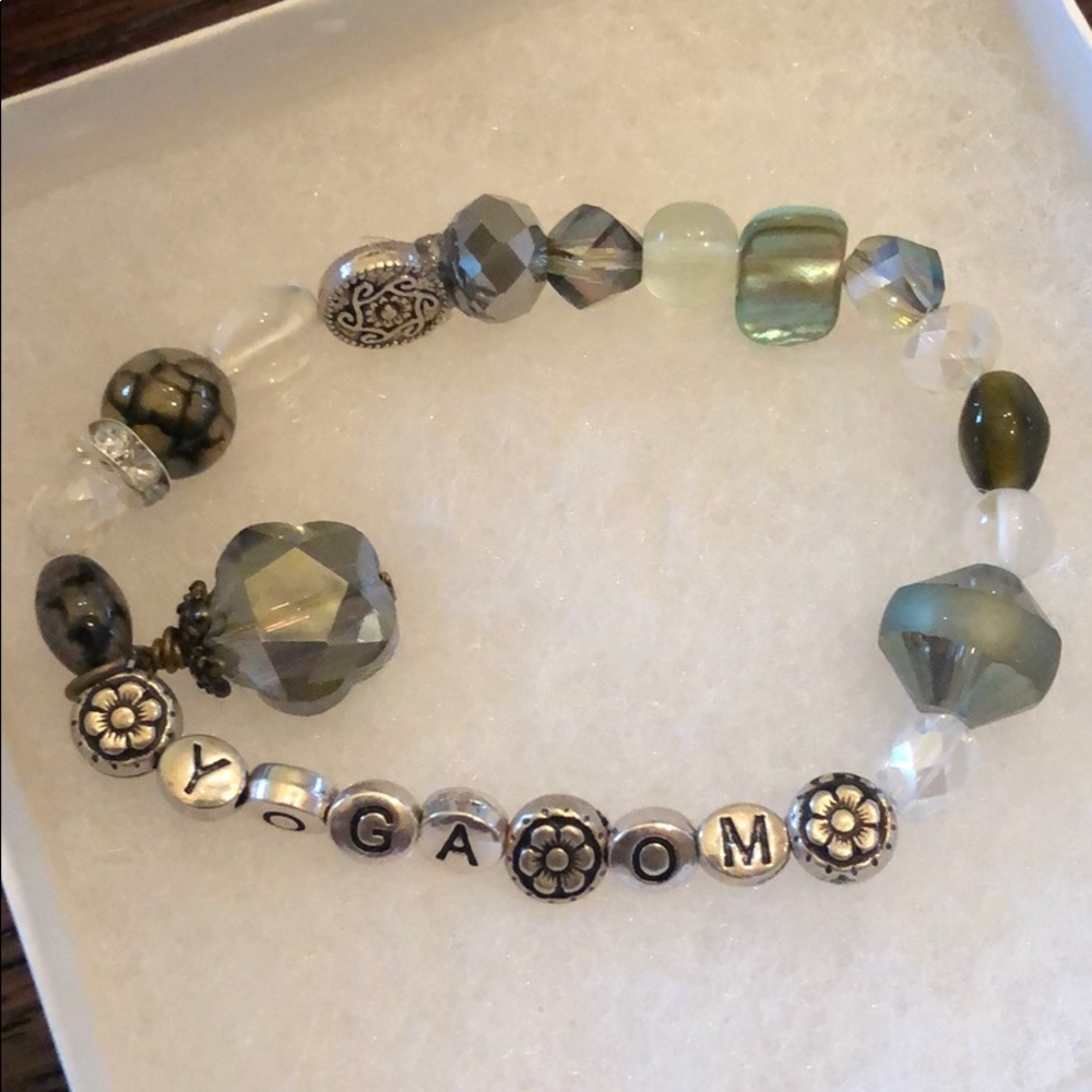 Hand beaded bracelet